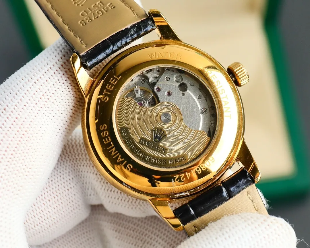 Rolex "Wealth-Attracting Pixiu" 40mm 316L Steel (White - Leather Strap) Ref. N/A - 1:1 Super Clone Detail View 2