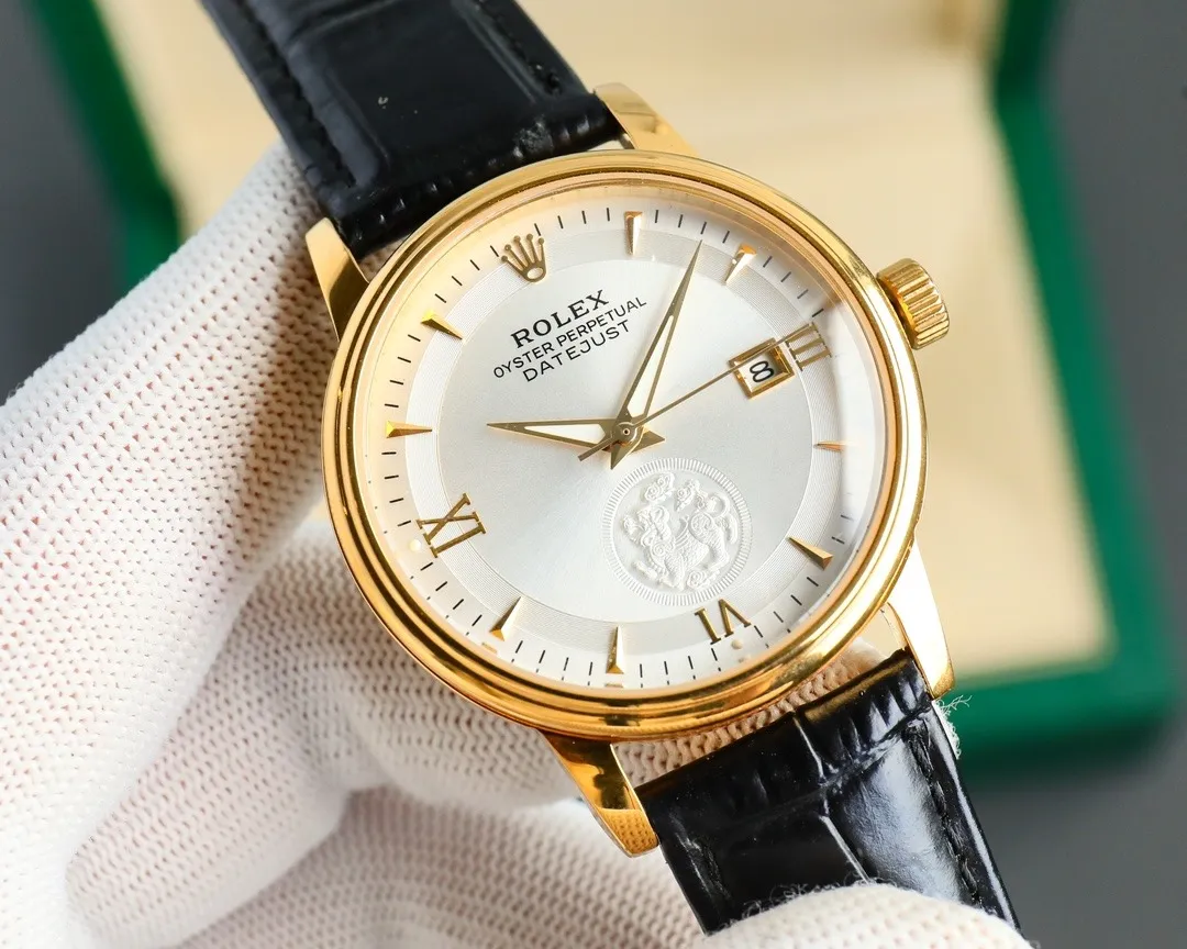 Rolex "Wealth-Attracting Pixiu" 40mm 316L Steel (White - Leather Strap) Ref. N/A - 1:1 Super Clone Detail View 3