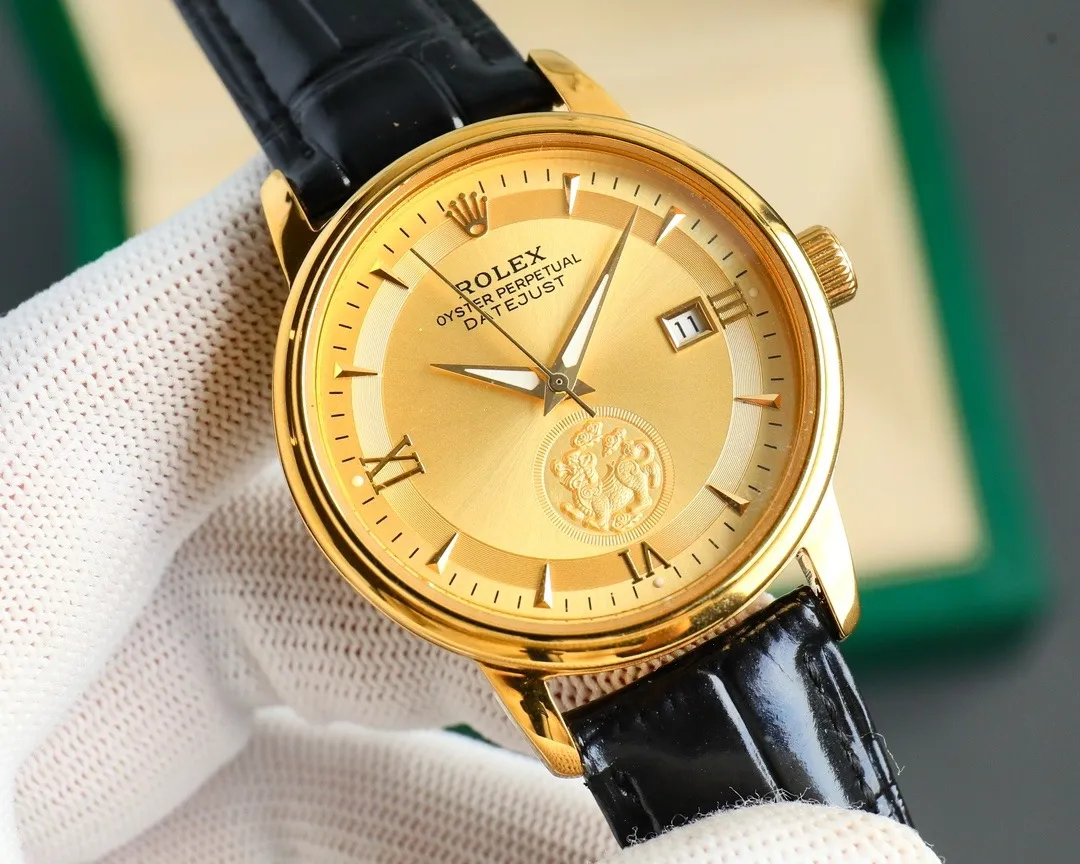 Rolex "Wealth-Attracting Pixiu" 40mm 316L Steel (White - Leather Strap) Ref. N/A - 1:1 Super Clone Detail View 6