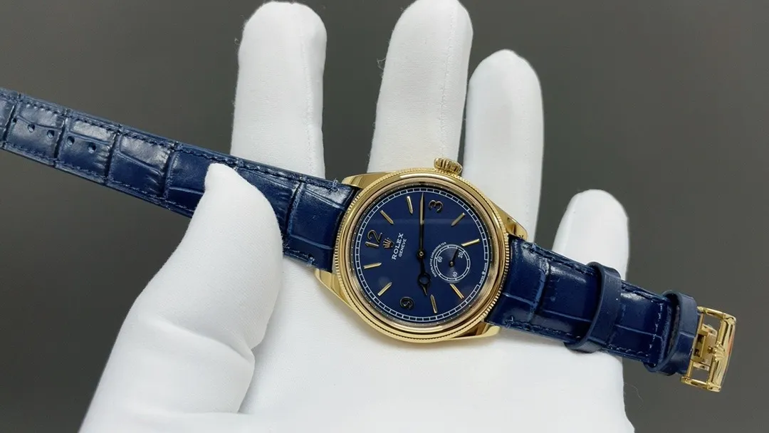Rolex Perpetual 1908 39mm Weighted 90G (Gold - Black Dial) Ref. 52508 - 1:1 Super Clone Detail View 4