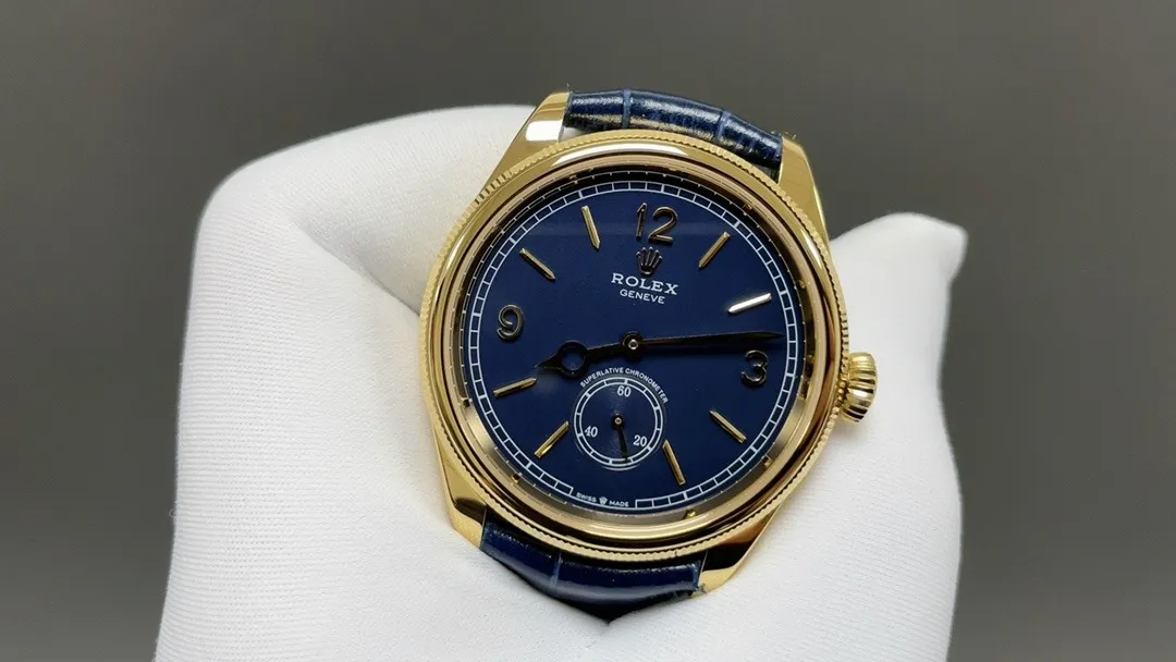 Rolex Perpetual 1908 39mm Weighted 90G (Gold - Black Dial) Ref. 52508 - 1:1 Super Clone Detail View 5