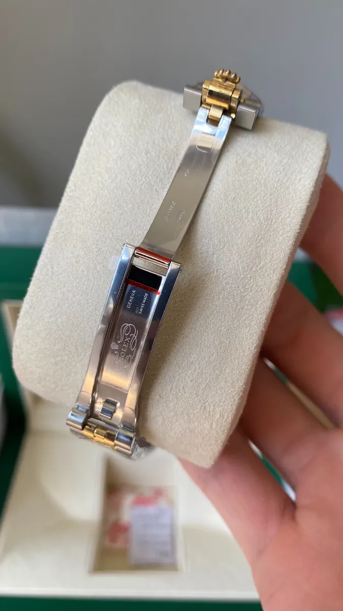 Rolex Datejust 31 Full Rose Gold (Swarovski Bezel - President) Ref. 278285 - 1:1 Super Clone Detail View 6