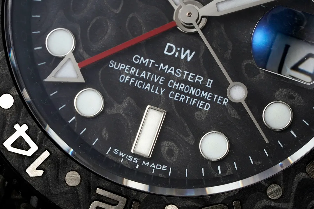 Rolex GMT-Master II DIW Custom V3 (Carbon Collection) Ref. Custom GMT-Master II (DIW V3) - 1:1 Super Clone Detail View 5