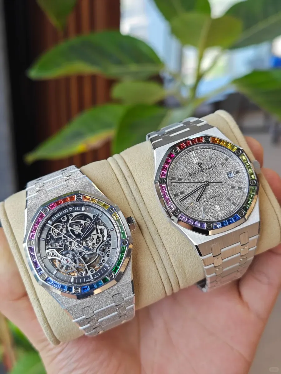 AP Royal Oak Rainbow "Hidden Model" 15413OR (Diamond Dial) Ref. 15413OR - 1:1 Super Clone Detail View 1