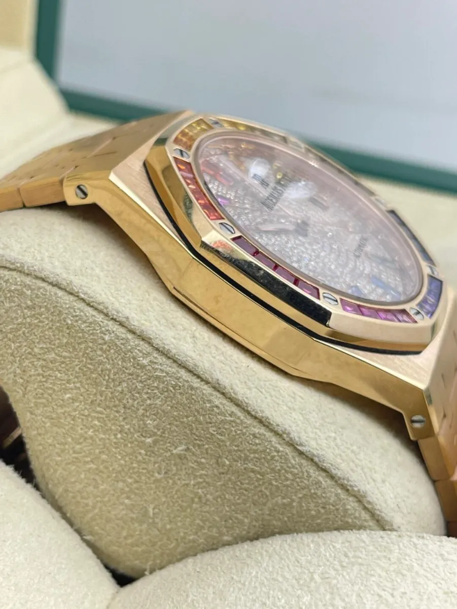 AP Royal Oak Rainbow "Hidden Model" 15413OR (Diamond Dial) Ref. 15413OR - 1:1 Super Clone Detail View 3