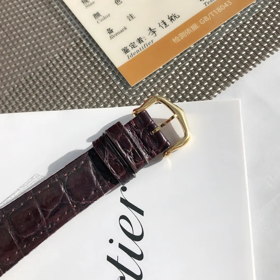 Cartier Tank Must De Vintage 23x30mm (24k Gold Plated) Ref. Vintage Tank Must De - 1:1 Super Clone Detail View 4